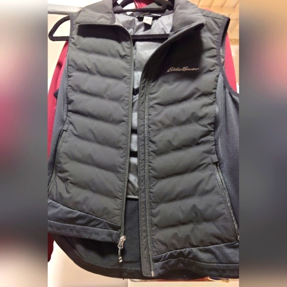 EDDIE BAUER MOTIONLOFT BLACK HYBRID VEST, NEW, WOMENS LARGE - Picture 7 of 14